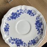 Set of 2 Romantic Sarreguemines tea/chocolate plates
