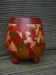 Vase, painted wooden planter