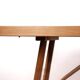 Large extendable dining table in oak by Guillerme and Chambron 1960.