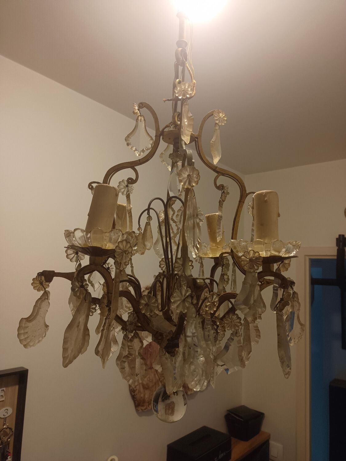 Bronze chandelier