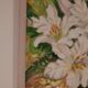 Original Swedish oil on panel from the mid-century – white lilies