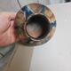 Silver renault ball vase