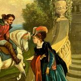 Painting “Romantic scene”.