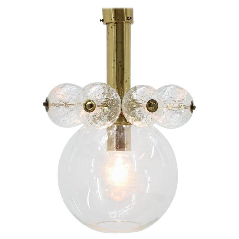 Chandelier du milieu du siècle Kamenicky Senov, années 1970