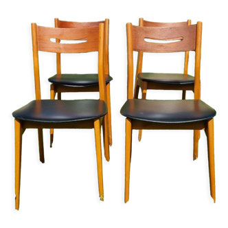Set 4 chaises scandinaves