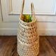 Panier en osier années 70