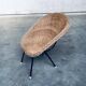Wicker Lounge Chair in the style of Dirk Van Sliedregt for Rohé Noordwolde, Netherlands, 1960s