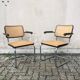 Fauteuil S64 en noyer de Marcel Breuer pour Thonet