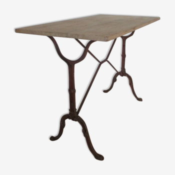 Bistro table 1900 oak tray