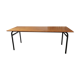 Refectory table Mullca metal and wood 1960