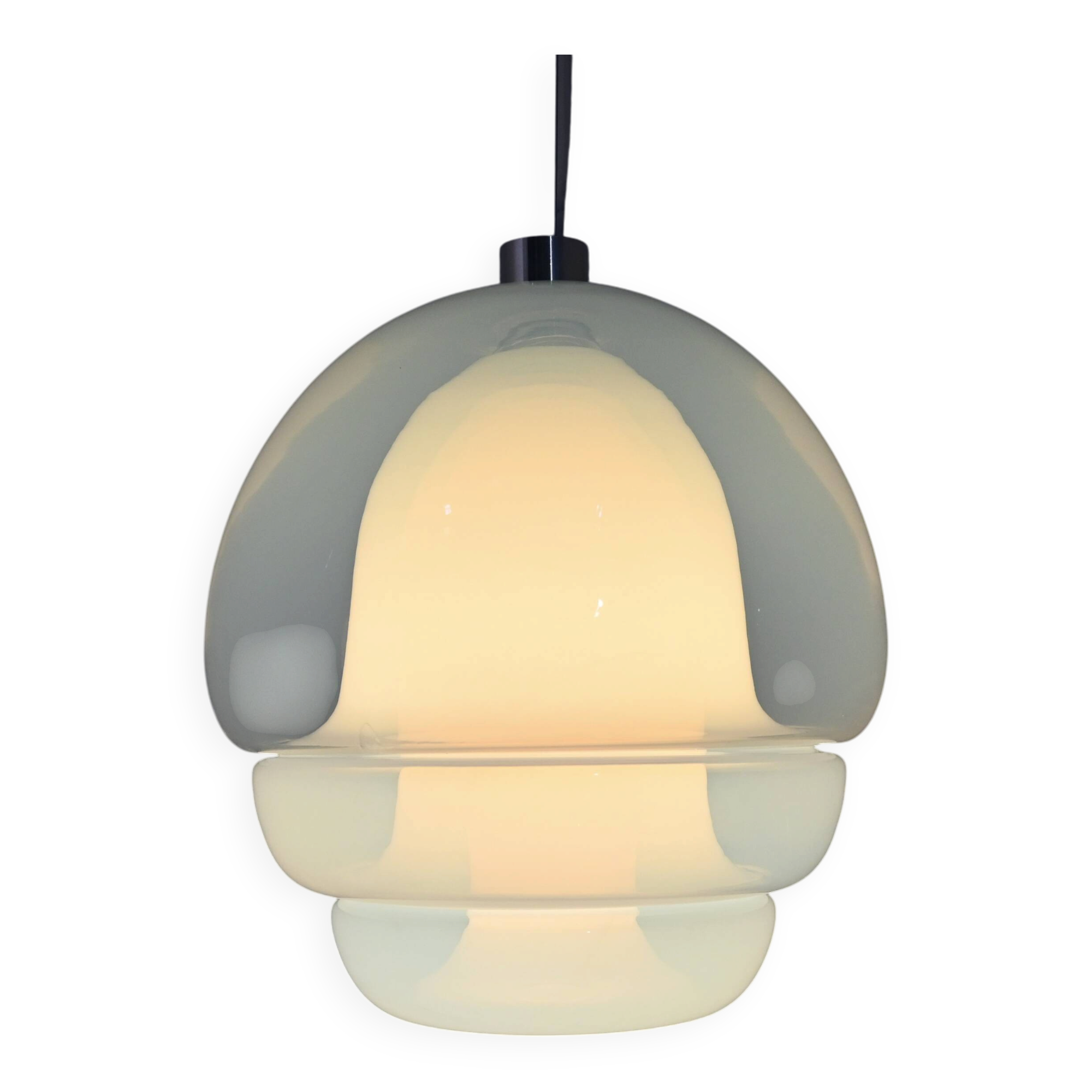 Suspension LS 134 in glass by Carlo Nason for Mazzega, 1960s
