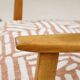 Modern vintage ecru ethnic armchair 1970