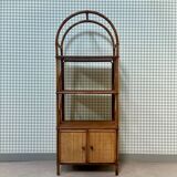 Rattan shelf on legs (refurbished)
