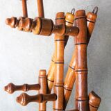 Porte manteau accordéon façon bambou 1920
