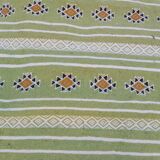 Tapis couloir vert fait main traditionnel 65x200cm