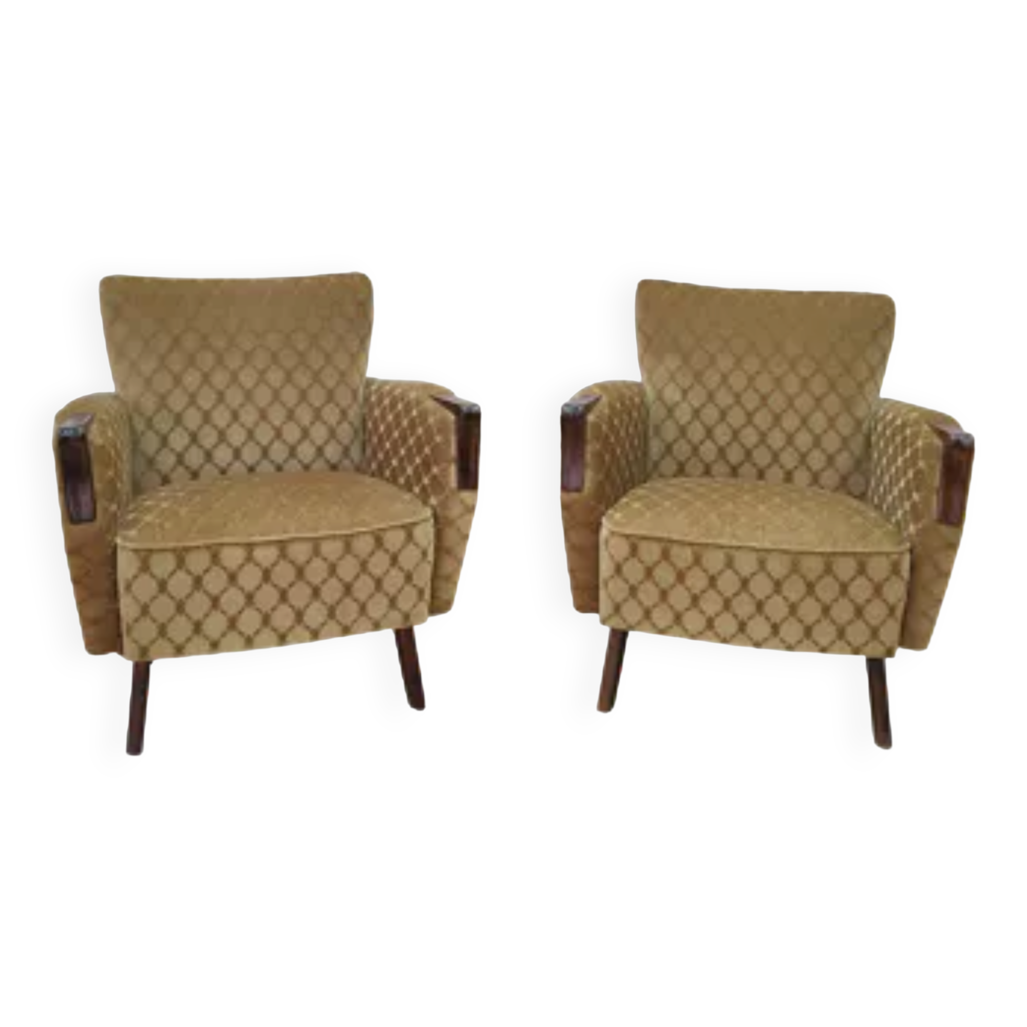 Pair armchairs