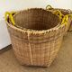 Set of 9 wicker trundle baskets
