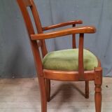 Modern armchair in varnished wood