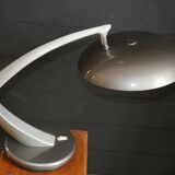 Metallic grey desk lamp FASE