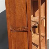 Art deco cabinet bookcase dark oak l135