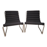 Two French Lounge Chairs from the 1980s