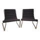 Two French Lounge Chairs from the 1980s