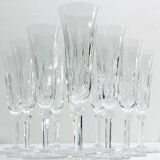 Saint Louis – 10 champagne flutes in crystal, Provence model
