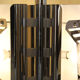 1970s italian vintage chromed chandelier
