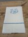 Antique linen/mixed sheet with embroidery