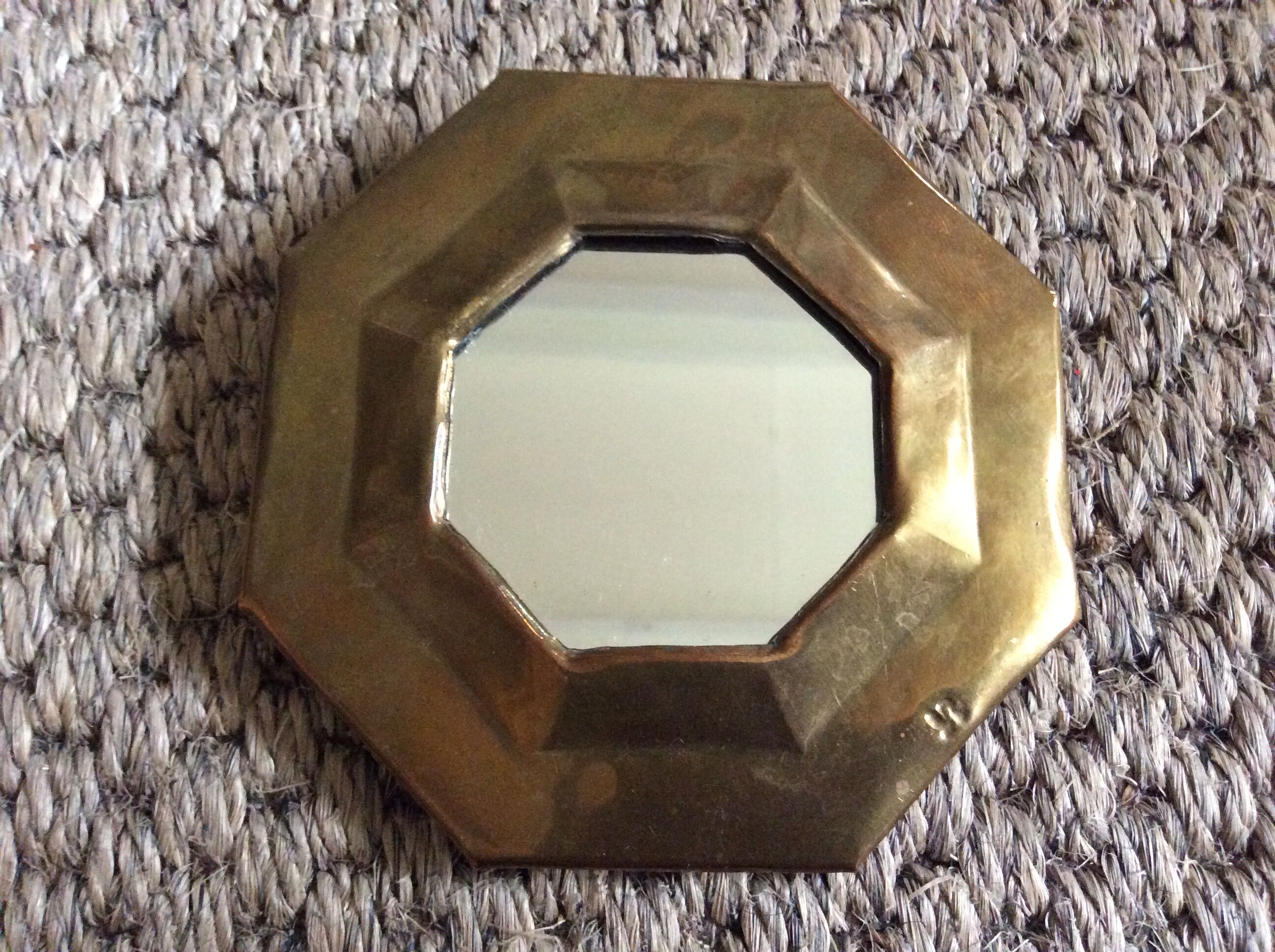 Brass mirror