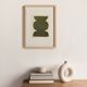 painting on paper - abstract illustration signed eawy