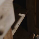 Solid oak dressmaker's cabinet with 13 drawers and 1 door