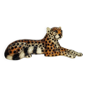 Leopardo de cerámica. España, 1960s.