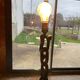 Brutalist chain floor lamp