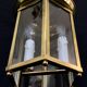 Lantern 2 lights in bronze and brass