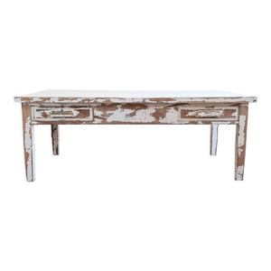table basse patinée