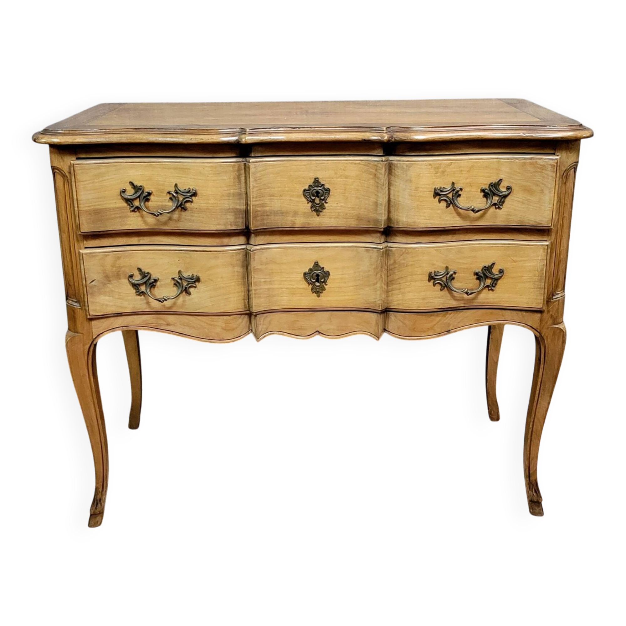 Louis XV style cherrywood chest of drawers, 20th century