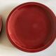 Set of 5 flat plates mid-century 1970 Longchamp earthenware