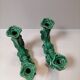 Pair of ceramic candle holders