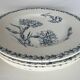 5 assiettes en terre de fer œillets K&G