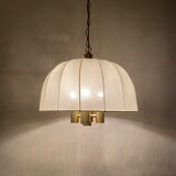 Hanging lamp wkr leuchten, brass chandelier, vintage interior.