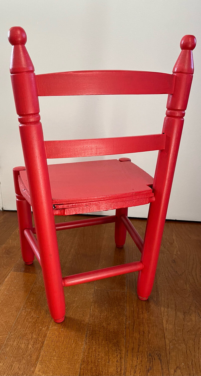 Wooden children's chair