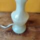 Lampe en pierre marbrée  beige -  petite lampe albâtre