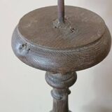 Pair of wooden candlesticks from Italy, late 18th century