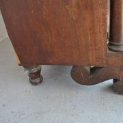 Credenza in mahogany door flame time XIX