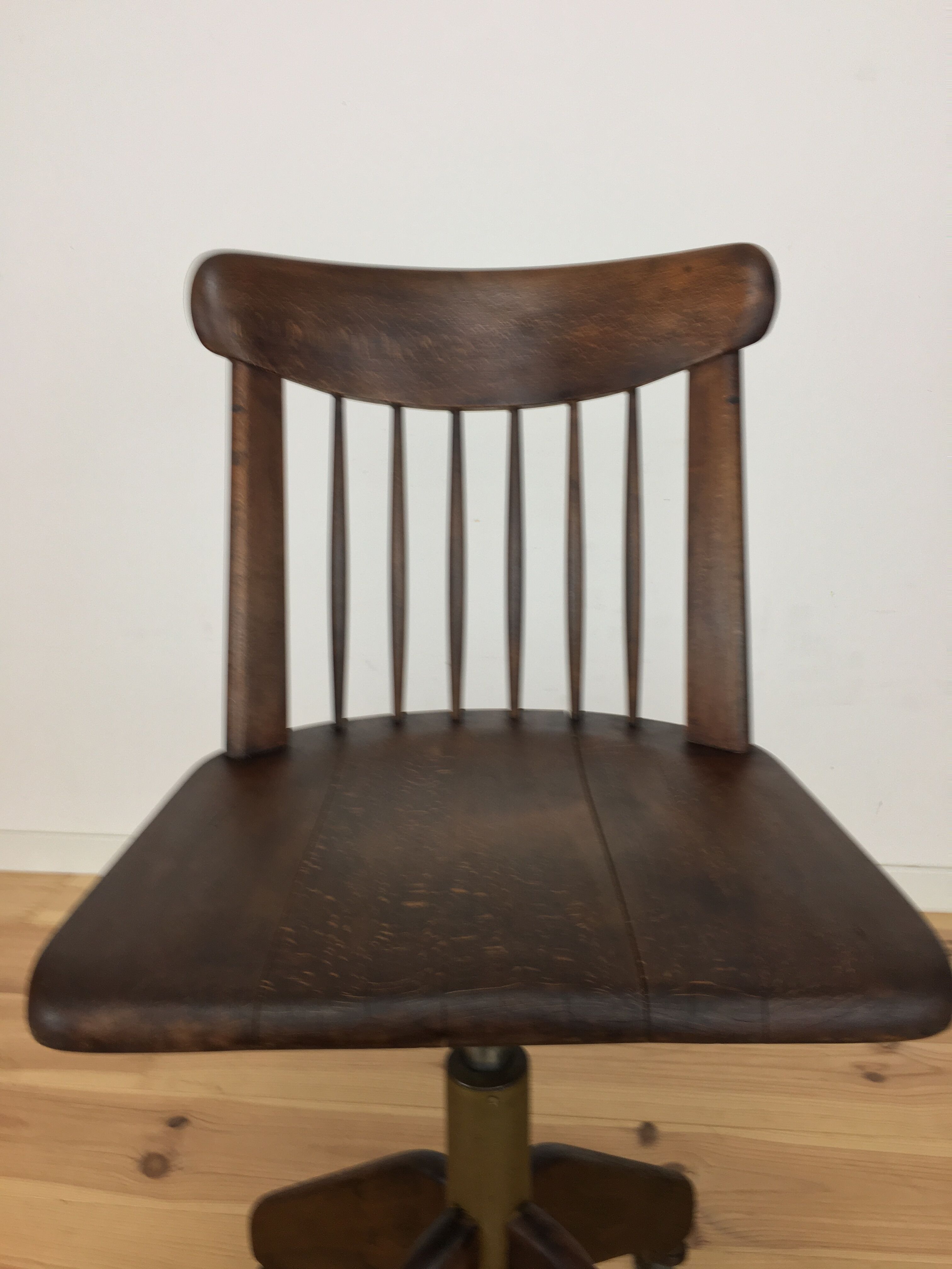 American office chair by Stoll Giroflex, wood