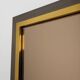 Belgian Mid-Century Belgo Chrome Mirror in Copper and Fumé Glass, 1980s