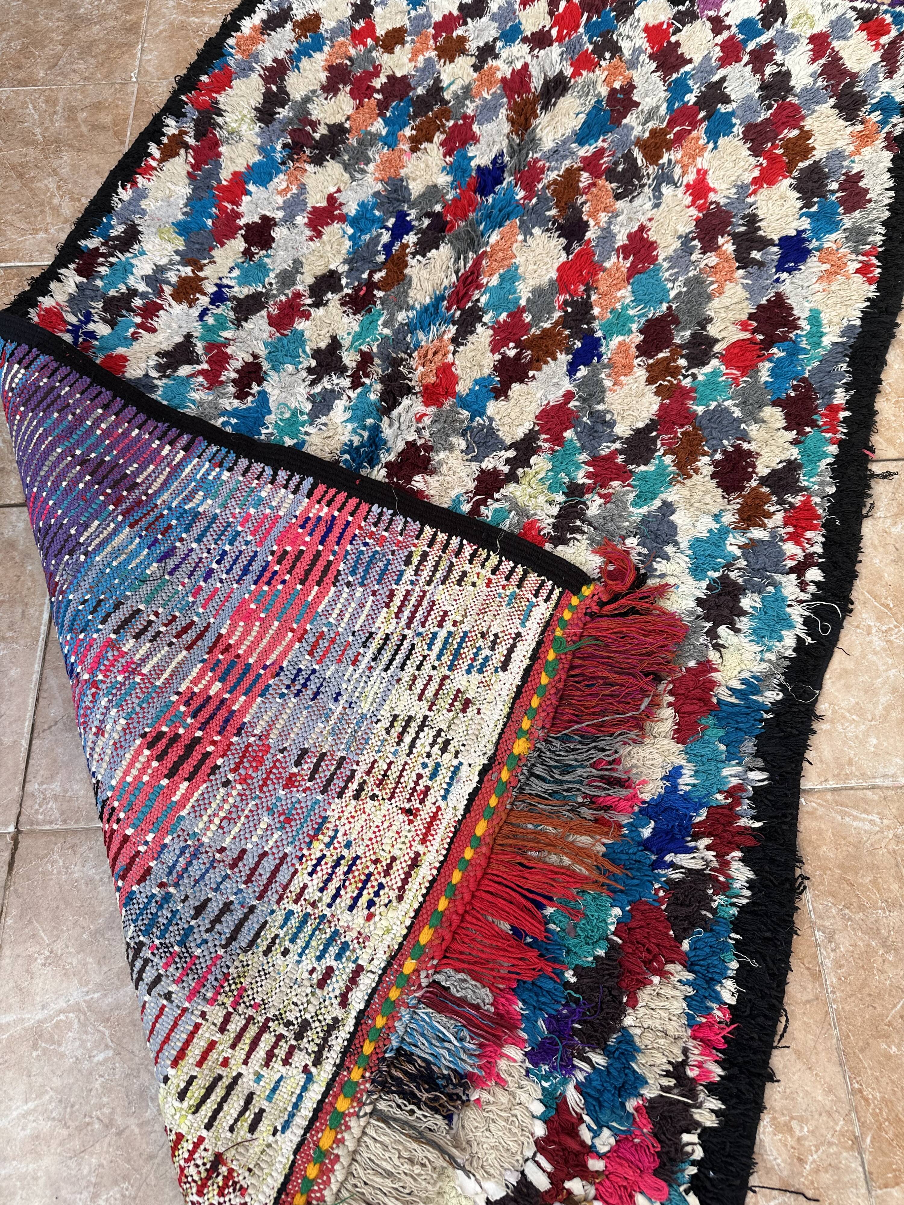 Unique Moroccan Rug - Vintage Art Deco Rug - The Moroccan Rug