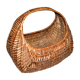 Vintage wicker gondola basket