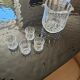 Liqueur set and ice bucket in crystal – Cristal d'Arques "Longchamp"